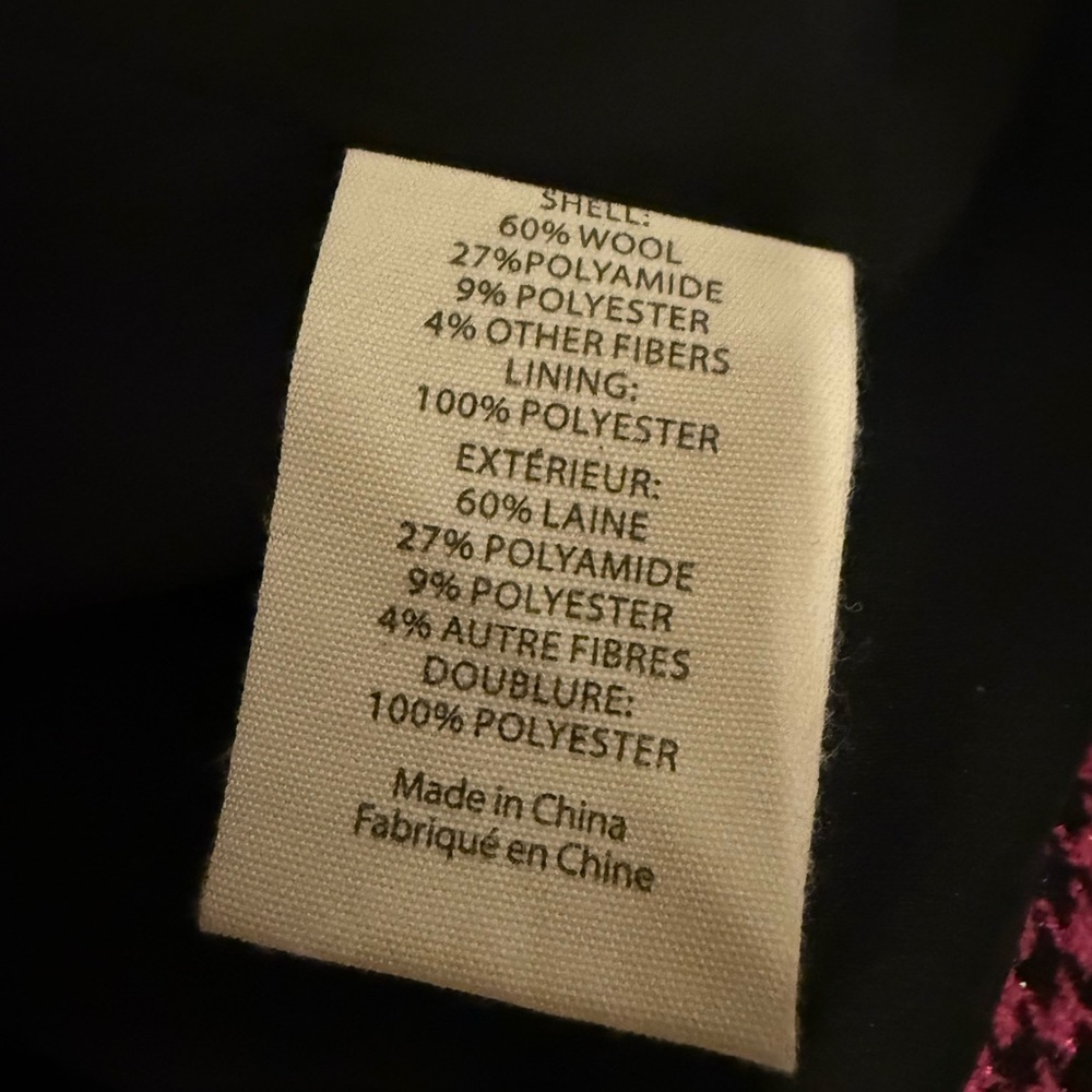 L’Agence Pink and Black Houndstooth Chamberlain Blazer - Picture 8 of 9